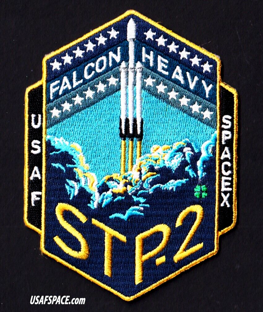 Authentic STP-2 - SPACEX - FALCON HEAVY Launch - USAF SATELLITE Mission PATCH