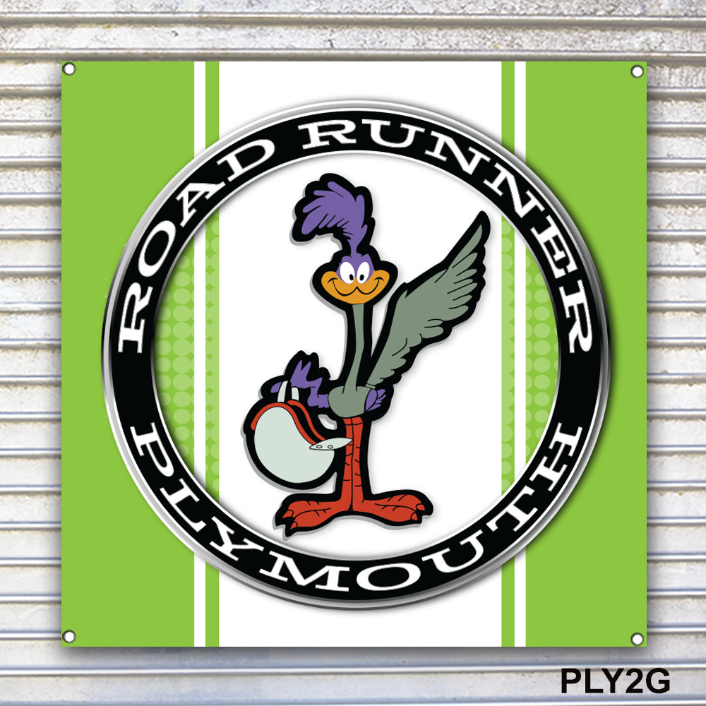 Plymouth Road Runner Banner Sign Wall Art
