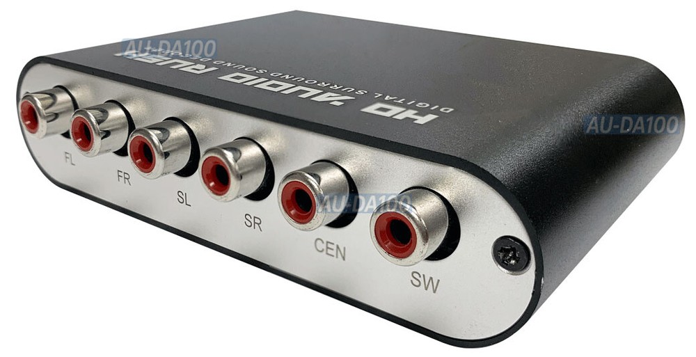 Digital Optical Coax S/PDIF Audio To 5.1 Analog Surround Sound Decoder