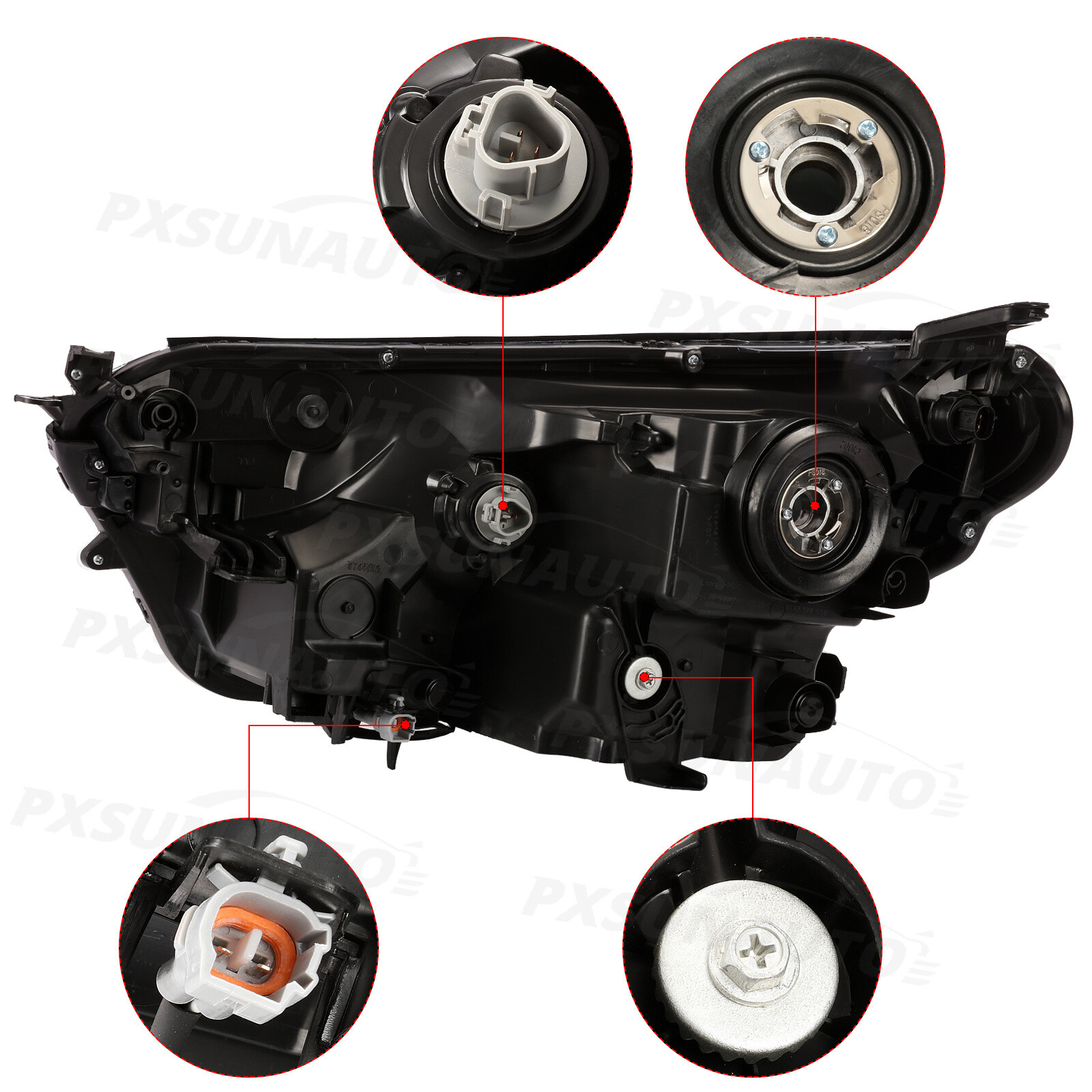 For 2016 2017 2018 Toyota Rav4 Halogen Projector Headlights Headlamps Left+Right