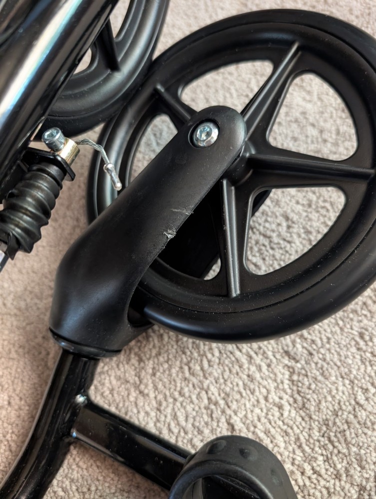 Medline Basic Steel Rollators with 6" Wheels - Black See Description