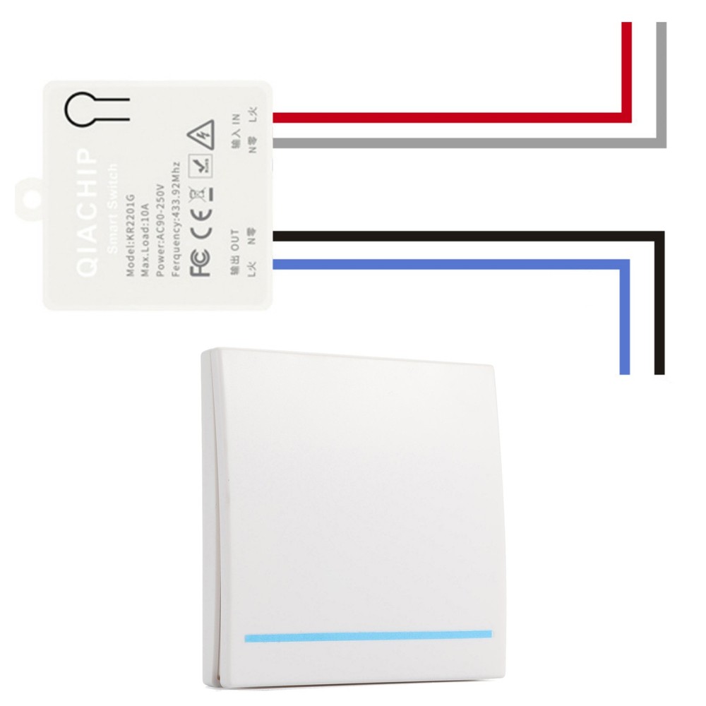 1 Set Wireless Switch 433mhz Receiver Module Home Lighting Part Easy to Install