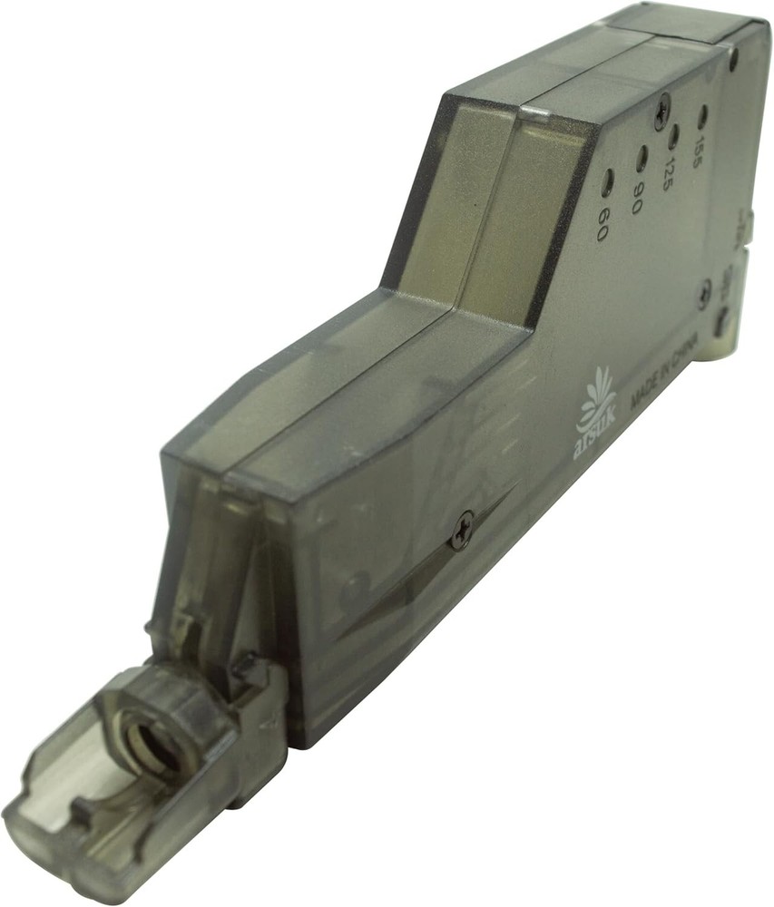 6mm Airsoft Speed Loader with Adapter - Holds 155 Rounds for Fast Loading