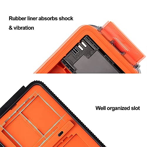Camera Battery Memory Card Case, Memory Card Hard Protector Case Orange