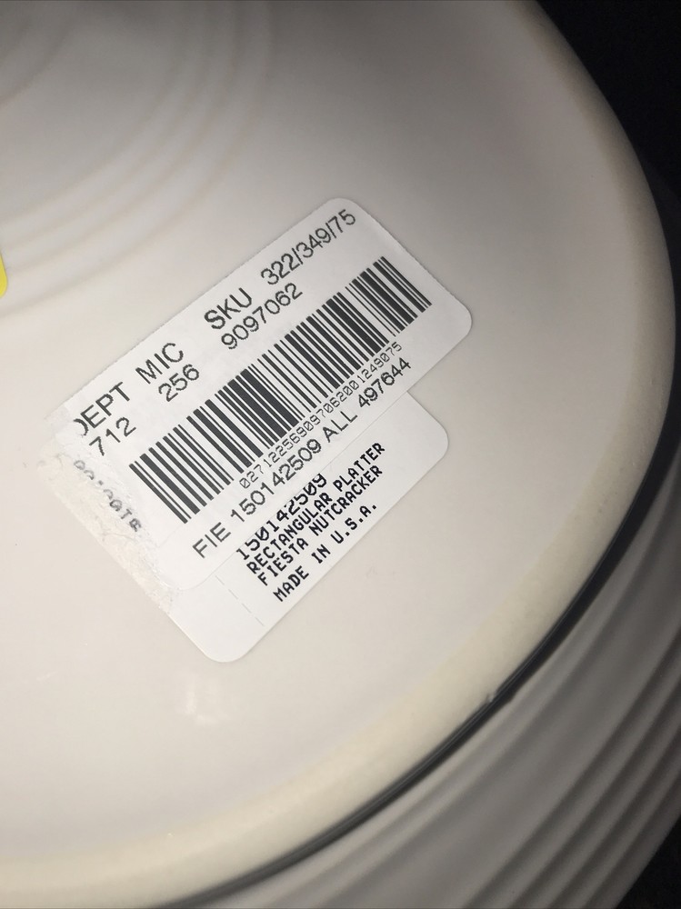 Fiestaware Nutcracker Rectangular Serving Platter 12 x 9 x 1.5" USA NEW