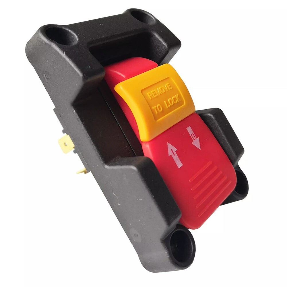 Locking Key Switch 20A DPDT Pushbutton Switch for Table Saws and Routers