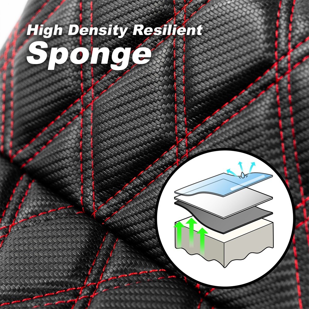 Seat Red Stitch For Harley Street Glide FLHX 2006-07 / Road King FLHR 1997-2007