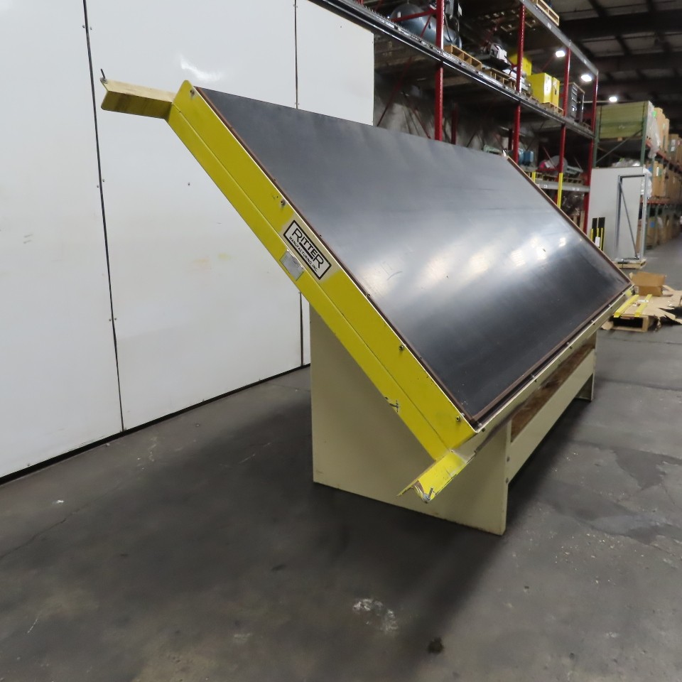 Ritter R200-E/A 12' x 5' Ergonomic Tilted 45° Face Frame Assembly Bare Table