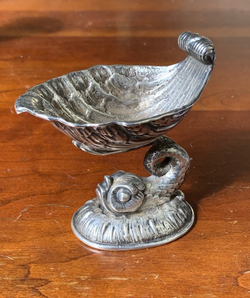 Pairpoint Silverplate Dolphin Salt Cellar