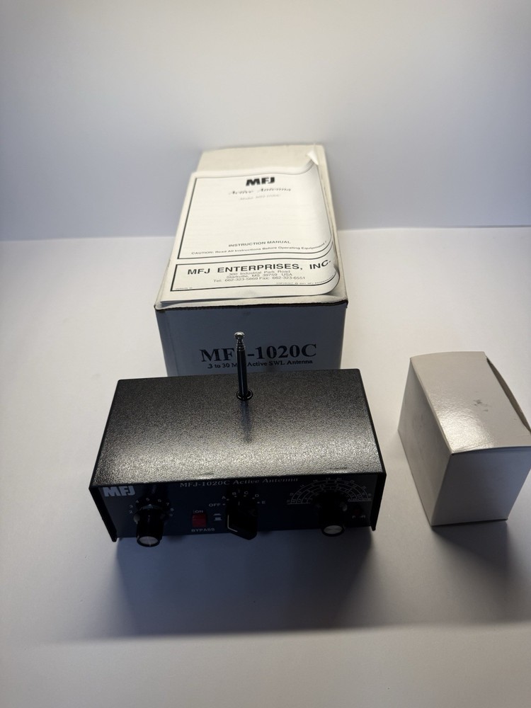 MFJ-1020C Tunable Active Antenna NIB