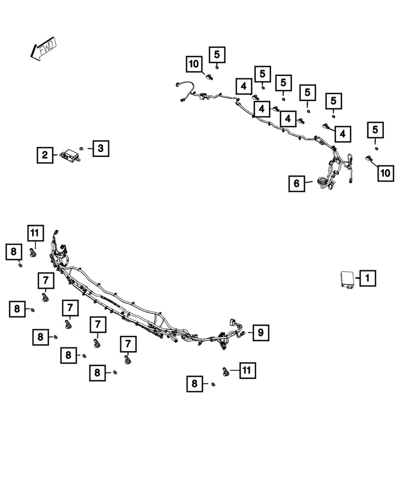 Genuine Mopar Blind Spot Detection Module 68147626AK