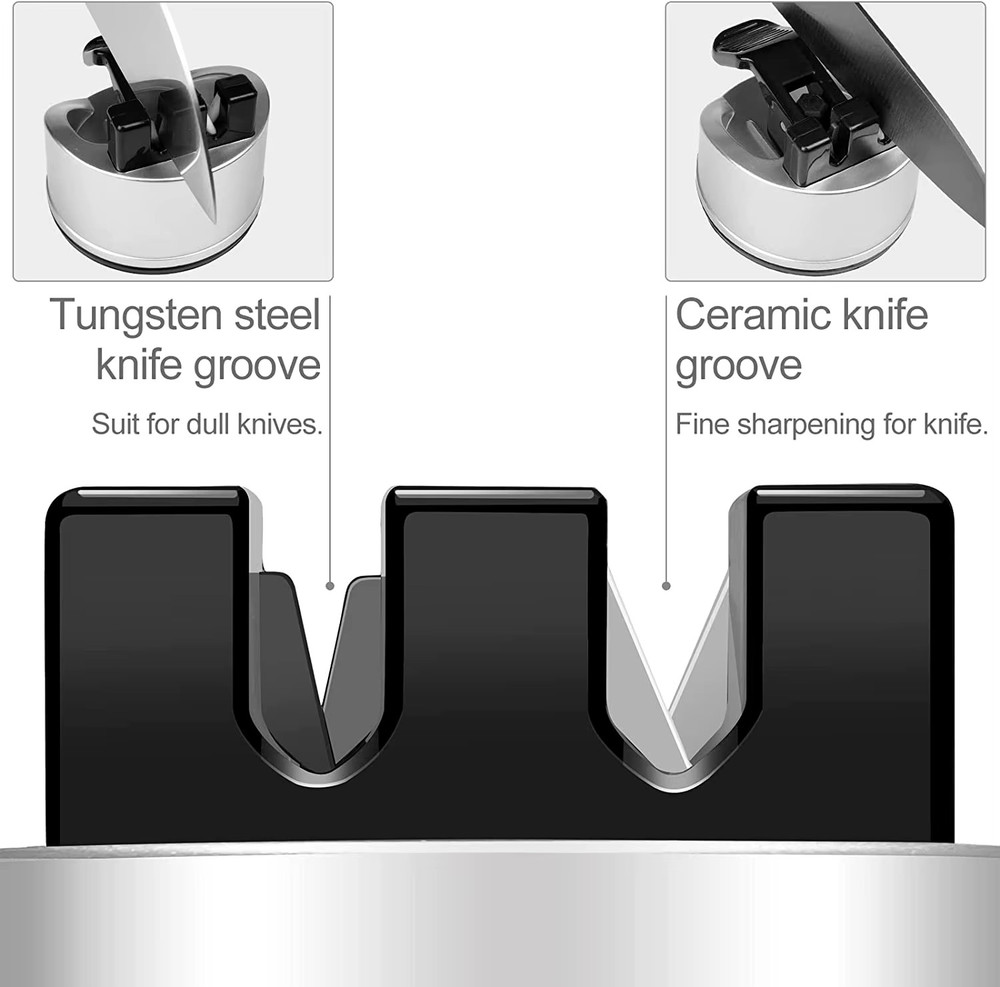 Kitchen Knife Scissors Sharpener Sharpening Tool for Straight & Serrated Knives