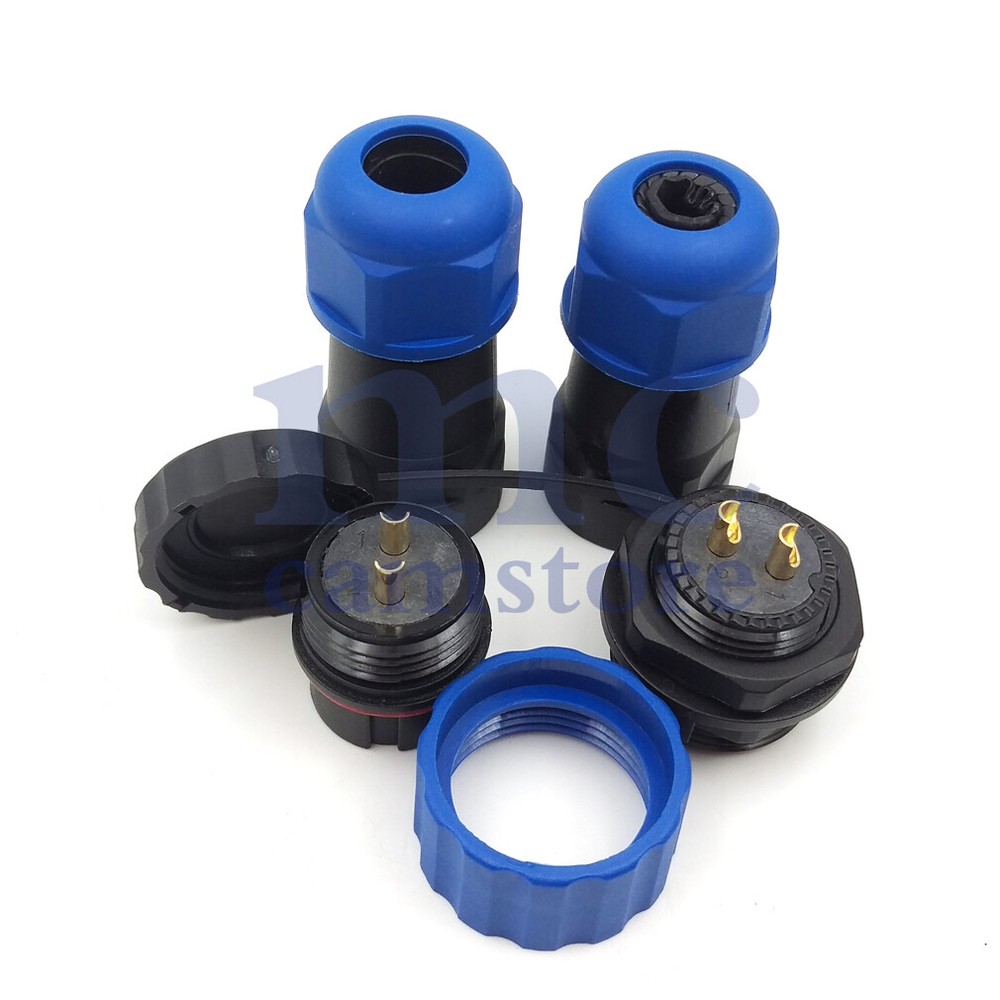 SD20 2 Pin IP68 Waterproof Aviation Cable Docking Plug Socket,Bulkhead Connector