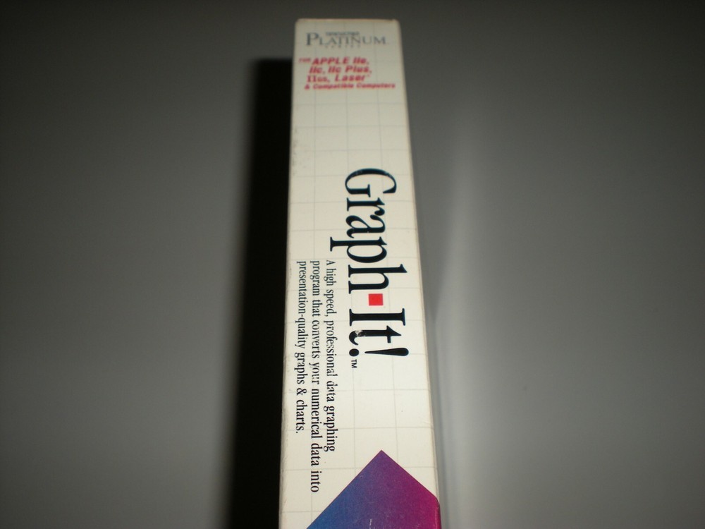 Timeworks Graph-It! data graphing software for Apple IIc, 2GS, 2e. New.