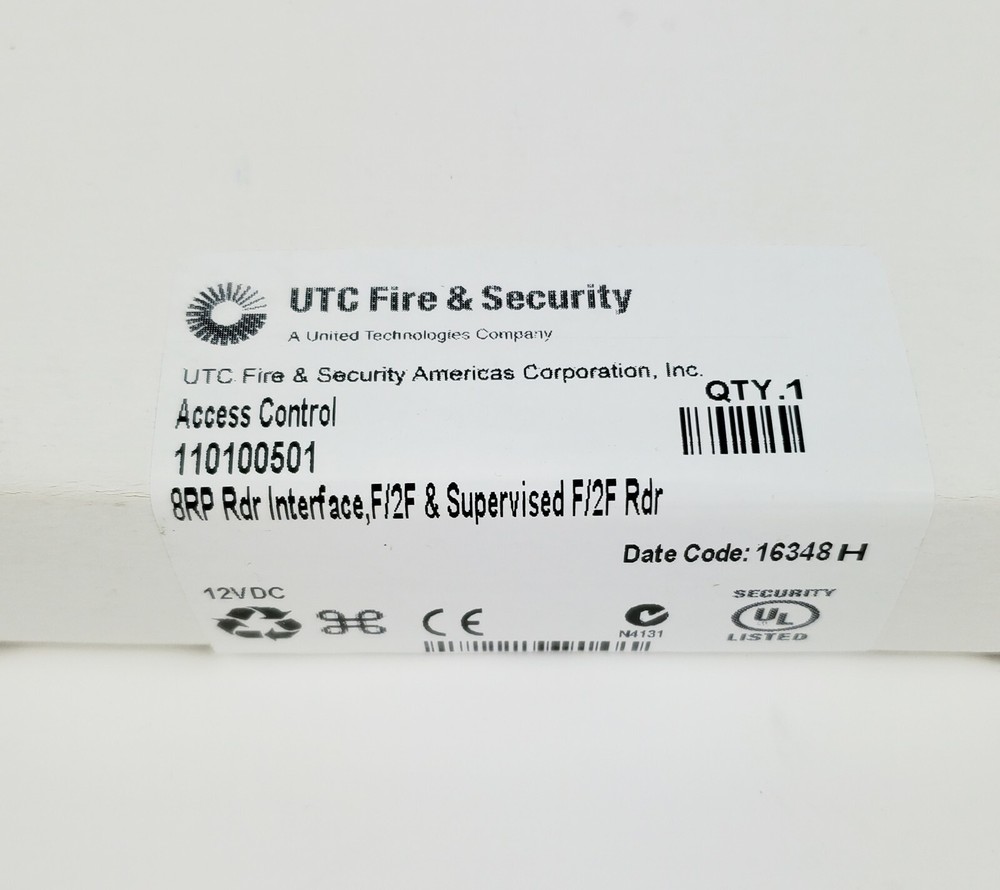 UTC 110100501 8RP 8-Port Reader Interface Card, New!