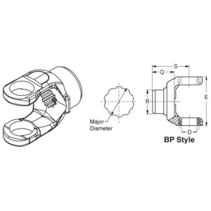 Differential End Yoke DANA Spicer 6-4-2191