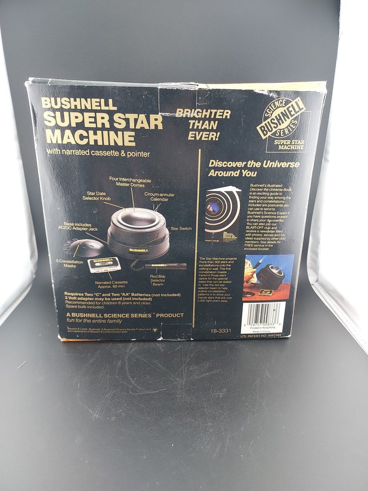 Bausch And Lomb Bushnell Super Star Machine Planetarium Projector Vintage STEM