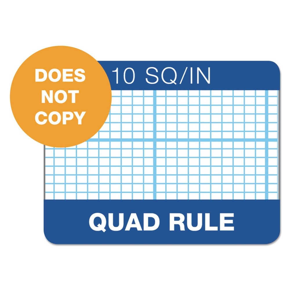 Graph Rule Notebooks, 8.5" x 11", Glue Top, 50 Sheets, Perfect for Note Taking