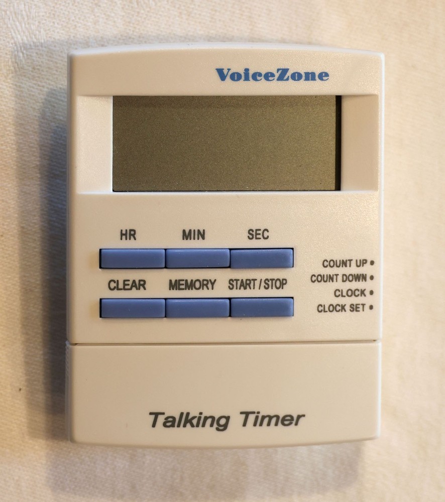 VoiceZone TALKING TIMER- Featuring countup and countdown timer and talking clock