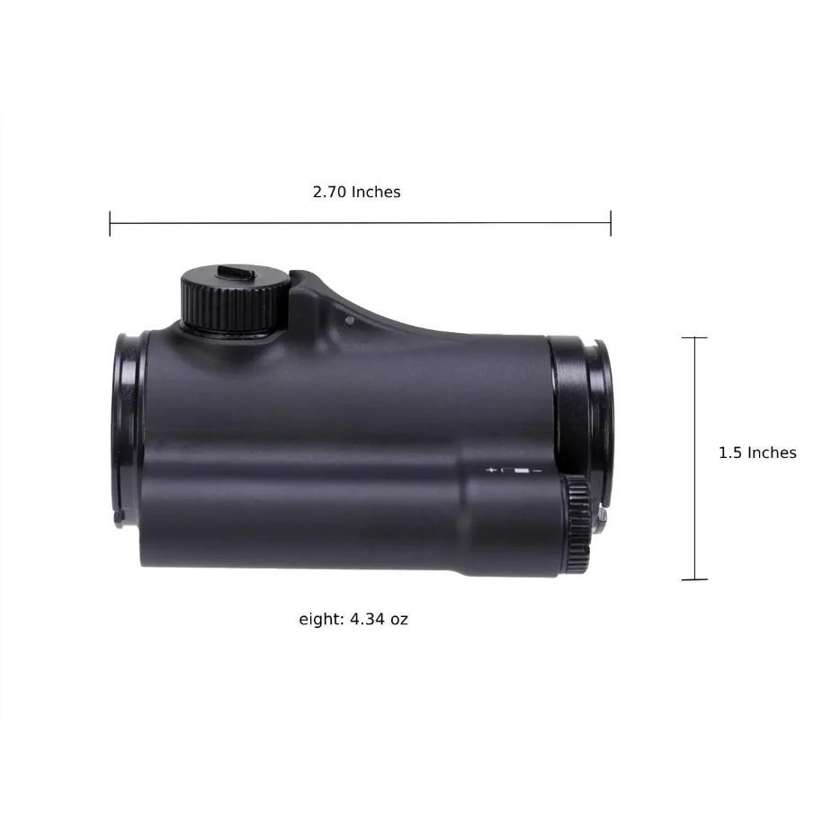 Novus Precision Airsoft Optic Micro Waterproof Red Dot Sight MDS3 Black