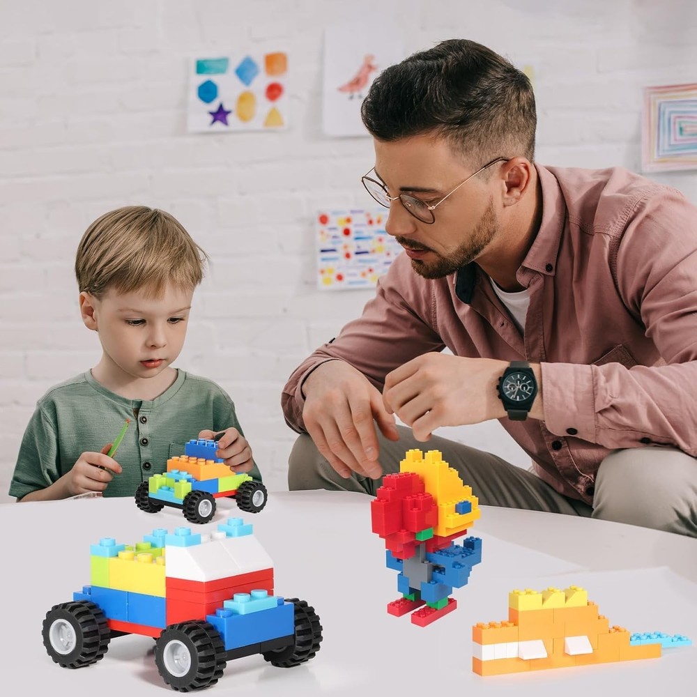 1500-Piece Building Bricks Set with Accessories