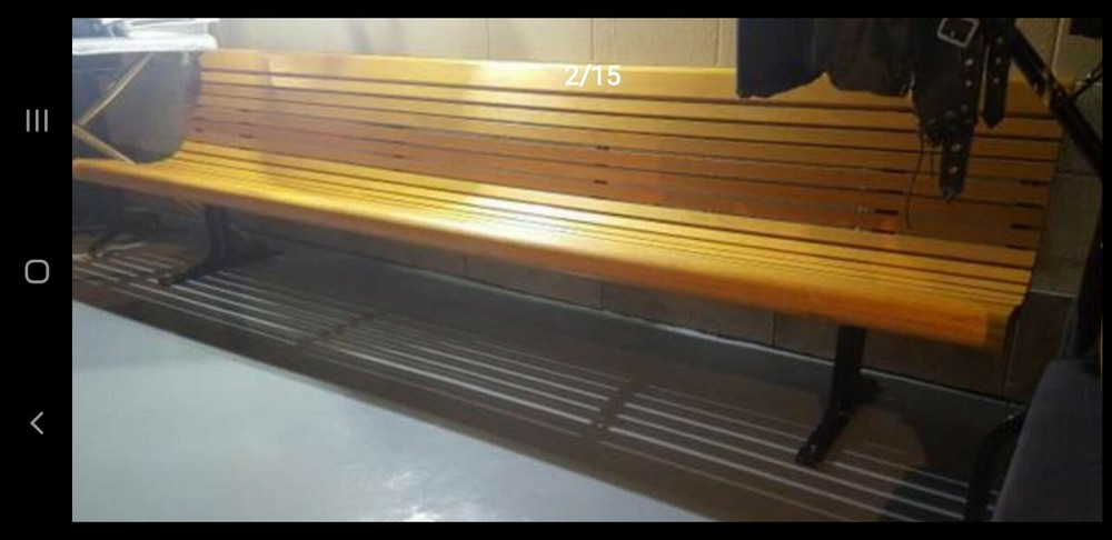 Oak Bench (Gretchen) (Industrial)