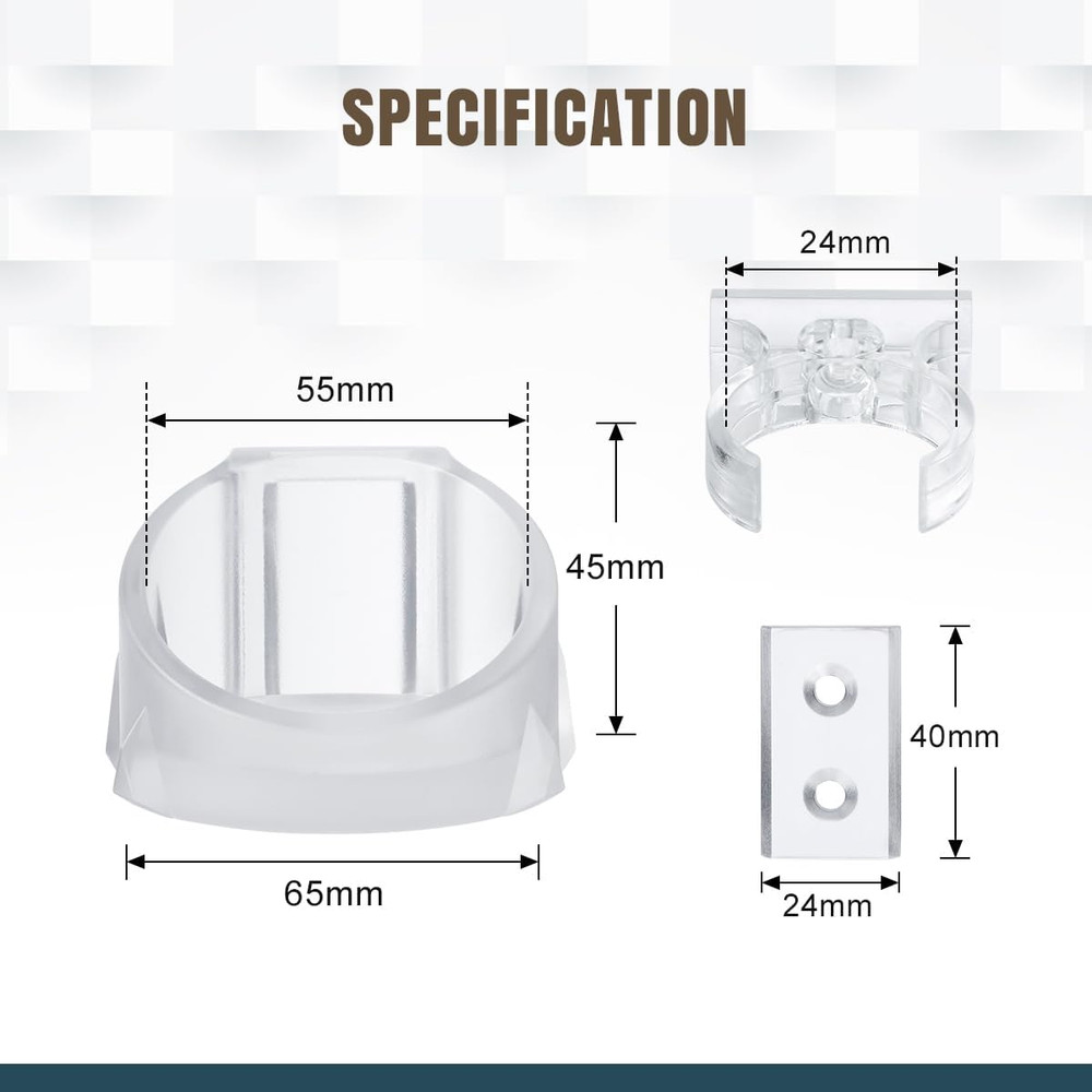 1 Pack Clear Lightsaber Wall Mount Lightsaber Holder Rack Compatible wit