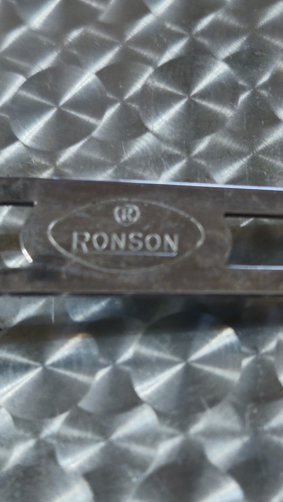 Vintage Ronson Mastercase Cigarette Case Lighter Combo UNTESTED silver metal