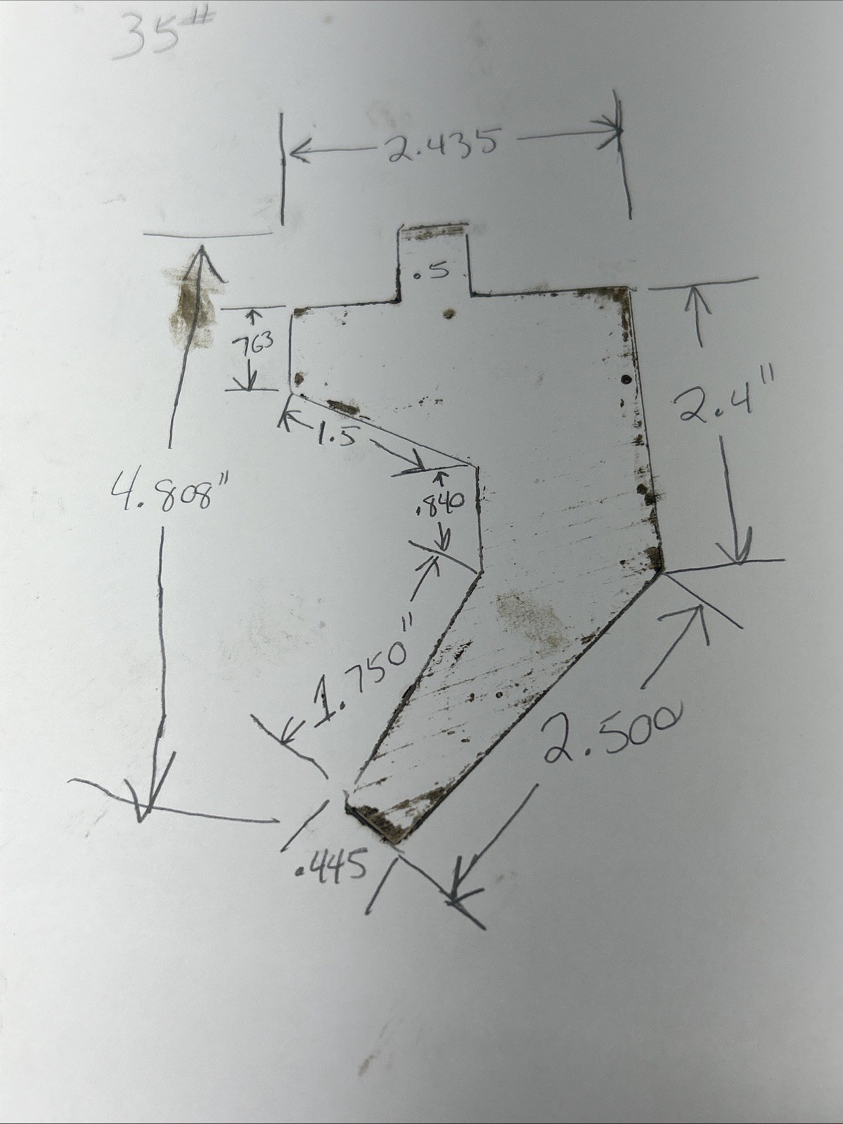 brake press tooling, sheet metal forming gooseneck brake punch. 1/2'' tang