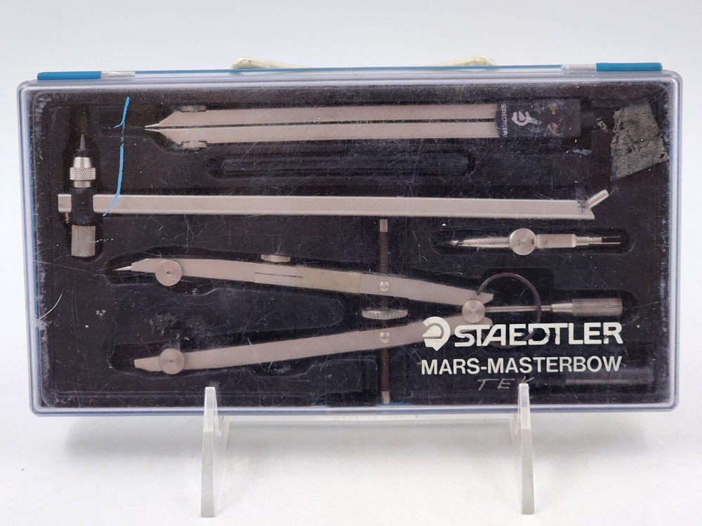 Staedtler Mars-Masterbow Drawing Drafting Compass Set Vintage German 551 11 A6