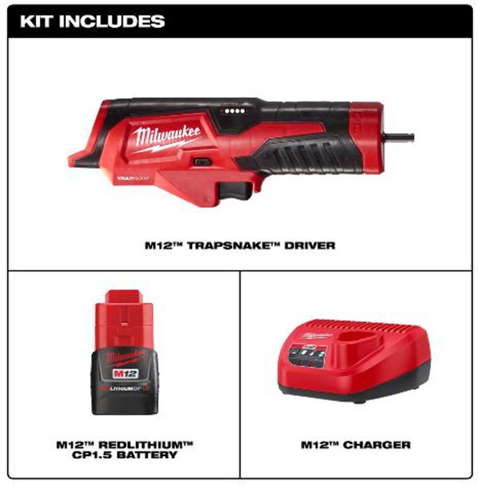 Milwaukee M12 Trapsnake Driver Kit