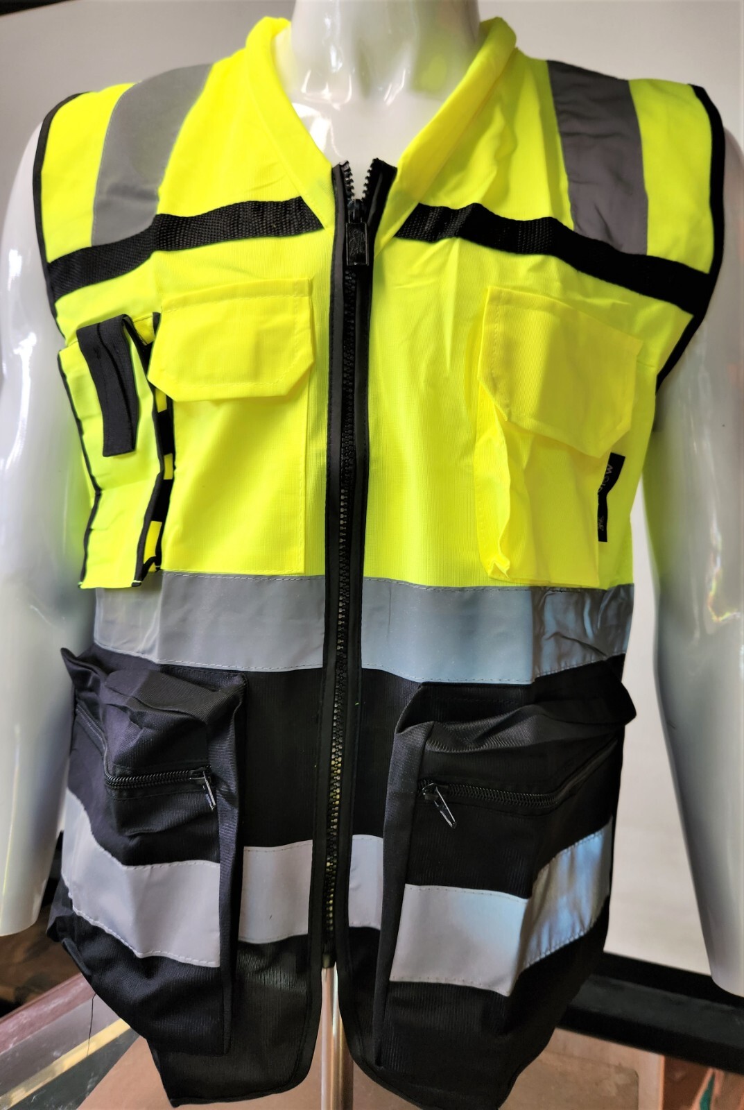 FX SAFETY VEST - Class 2 High Visibility Reflective Yellow Safety Vest