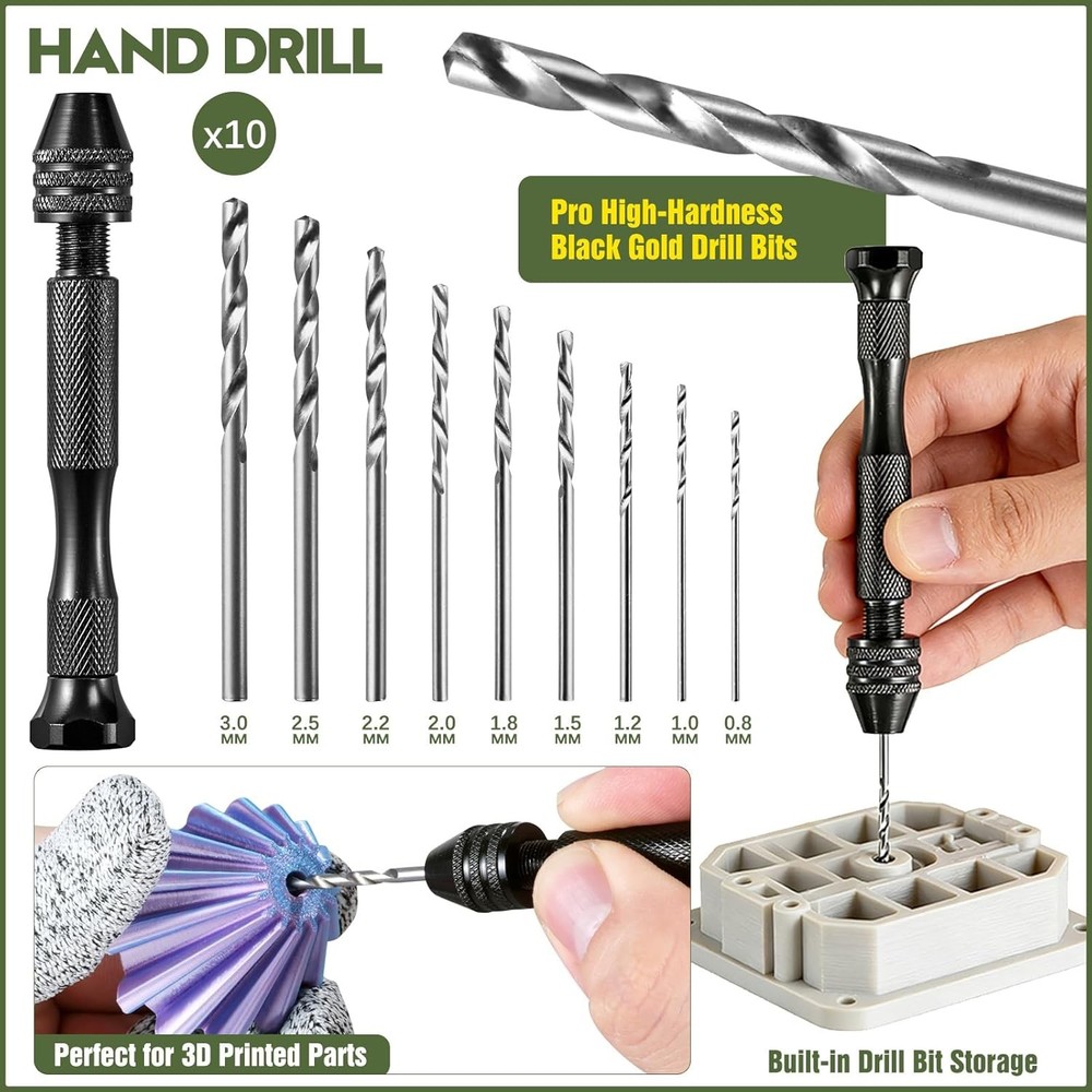 51Pcs 3D Printer Tool Kit W/ Storage Case 3D Printing Accessories Including