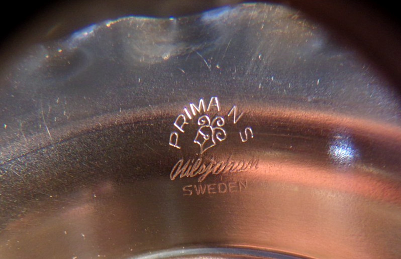 Embossed Bowl Sweden Prima NS NilsJohan Silver Plated Pedestal