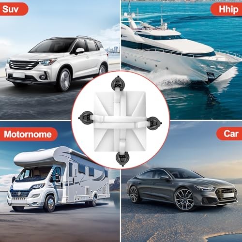 ASDKJL Foldable Starlink Mini Car Mount with Suction Cups，Quick Release