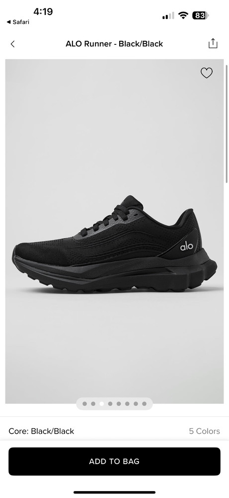 alo runner black/black