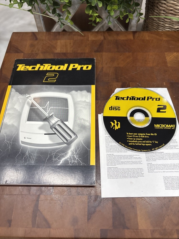 1998 MicroMat - TechTool Pro 2 - For Macintosh - CD & Manual