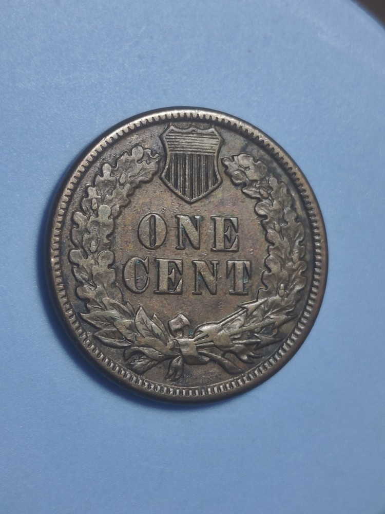 1883 Indian Head Cent Obverse Damage #1115