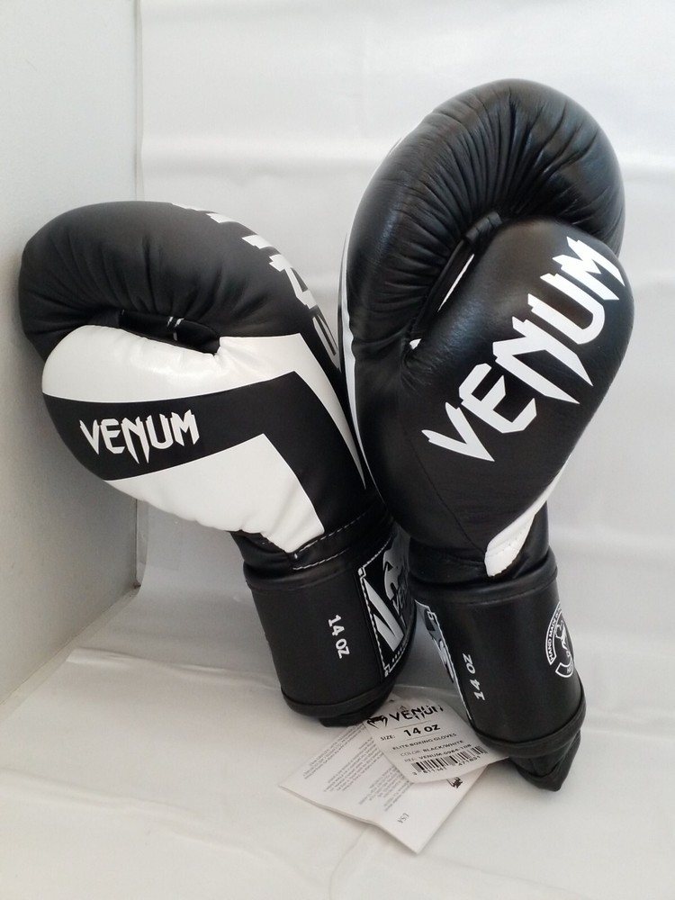 Venum Elite Hook and Loop Training Boxing Gloves