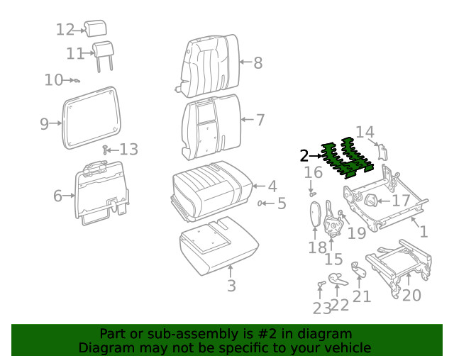 Genuine GM Seat Support 12531929