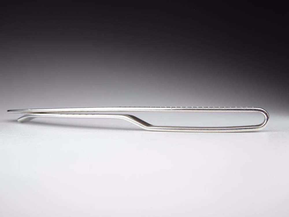 Dunhill Block Check Silver Tie Pin