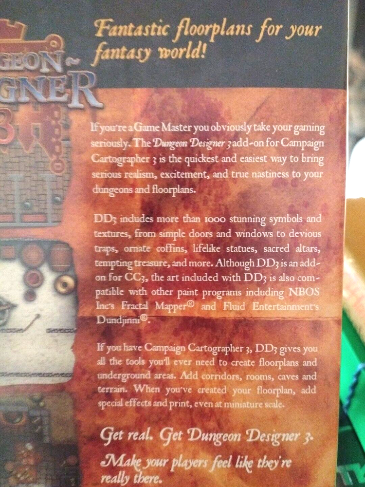Pro Fantasy Software Dungeon Designer 3 + Symbols CD