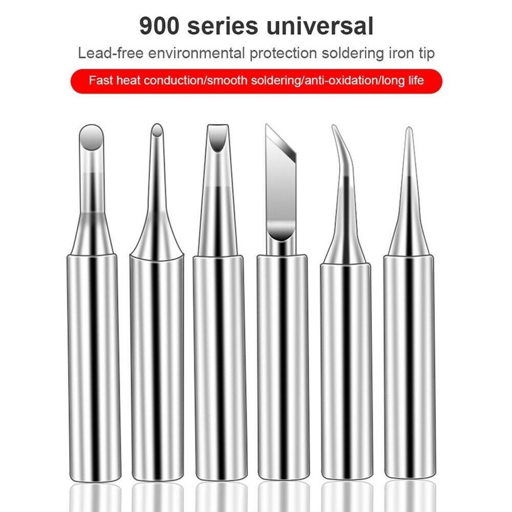Efficient Solder Iron Tips Set for Soldering Stations 862D+ 878AD and More