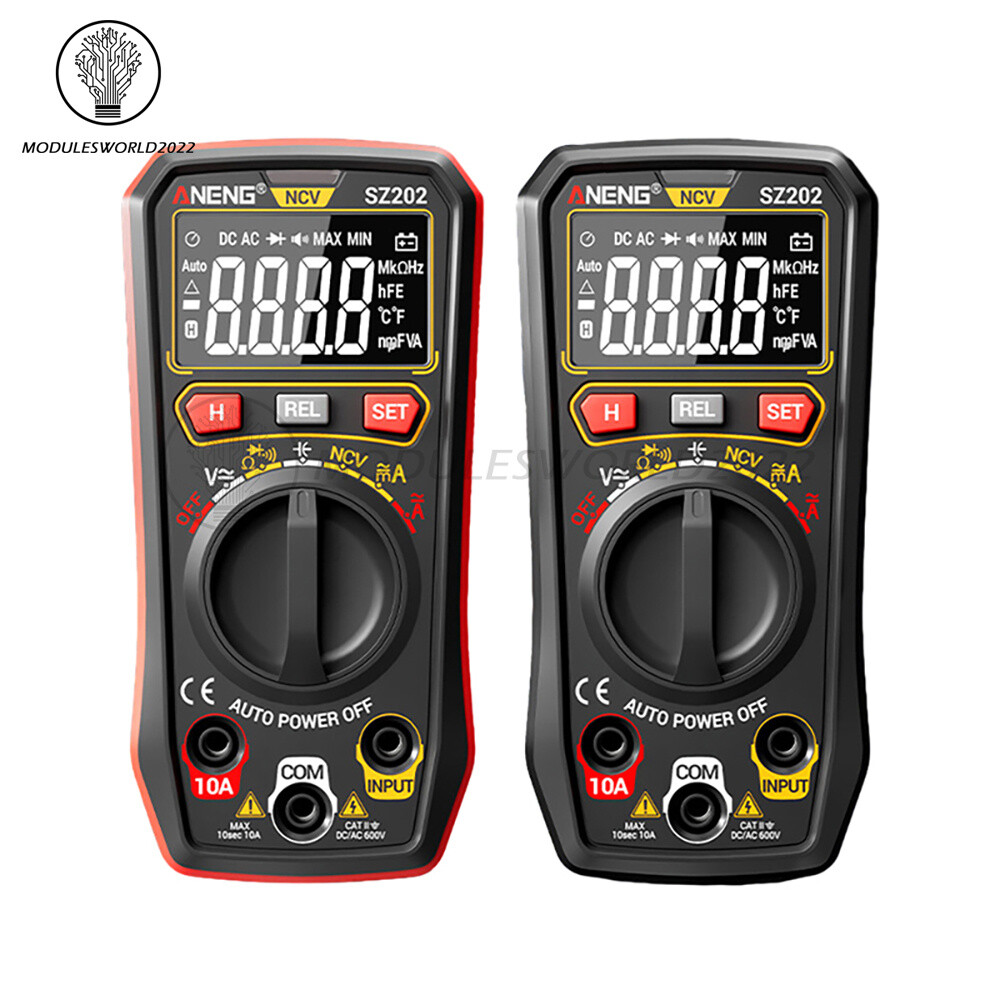 ANENG Digital Multimeter 4000 Count AC DC Voltmeter Ammeter Ohm Amp Test Meter