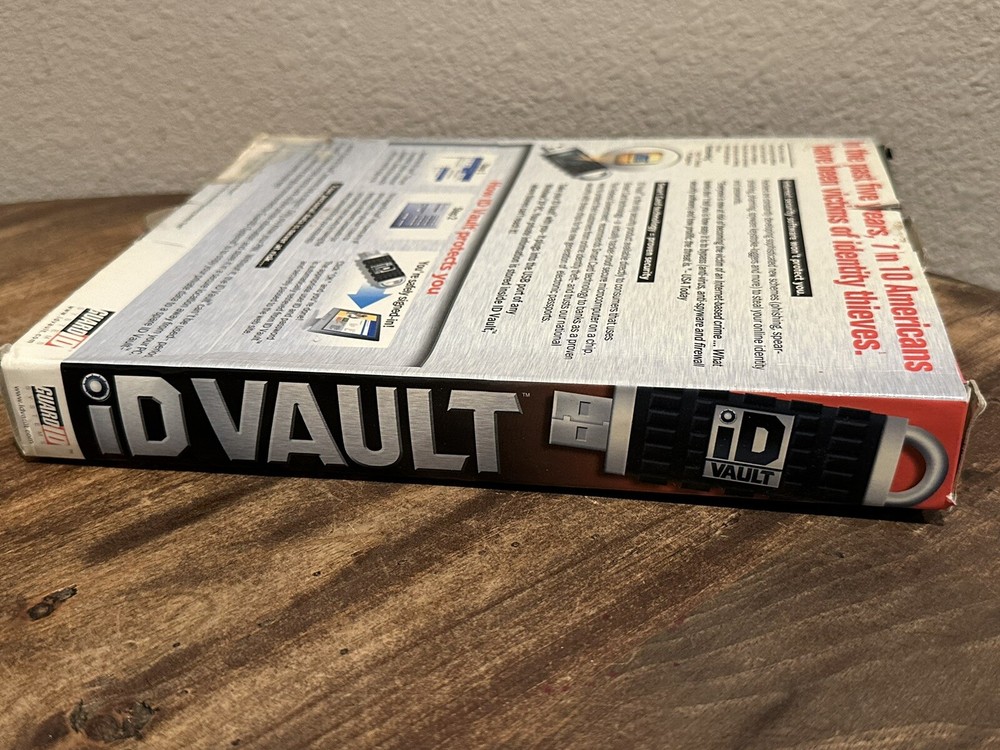 ID Vault Stop Online Identity Theft Guard ID Systems USB Kit