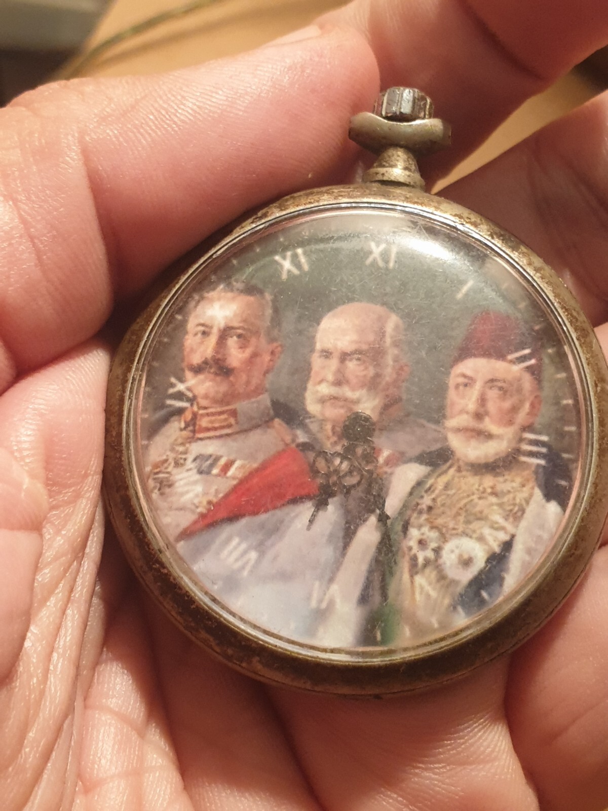 WWI German Officers Ancre Watch Kaiser Wilhelm/Franz Joseph/SULTAN MEHMED Ottmam