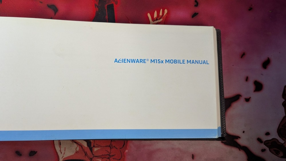 ALIENWARE Area-51 M15x Mobile Manual Only