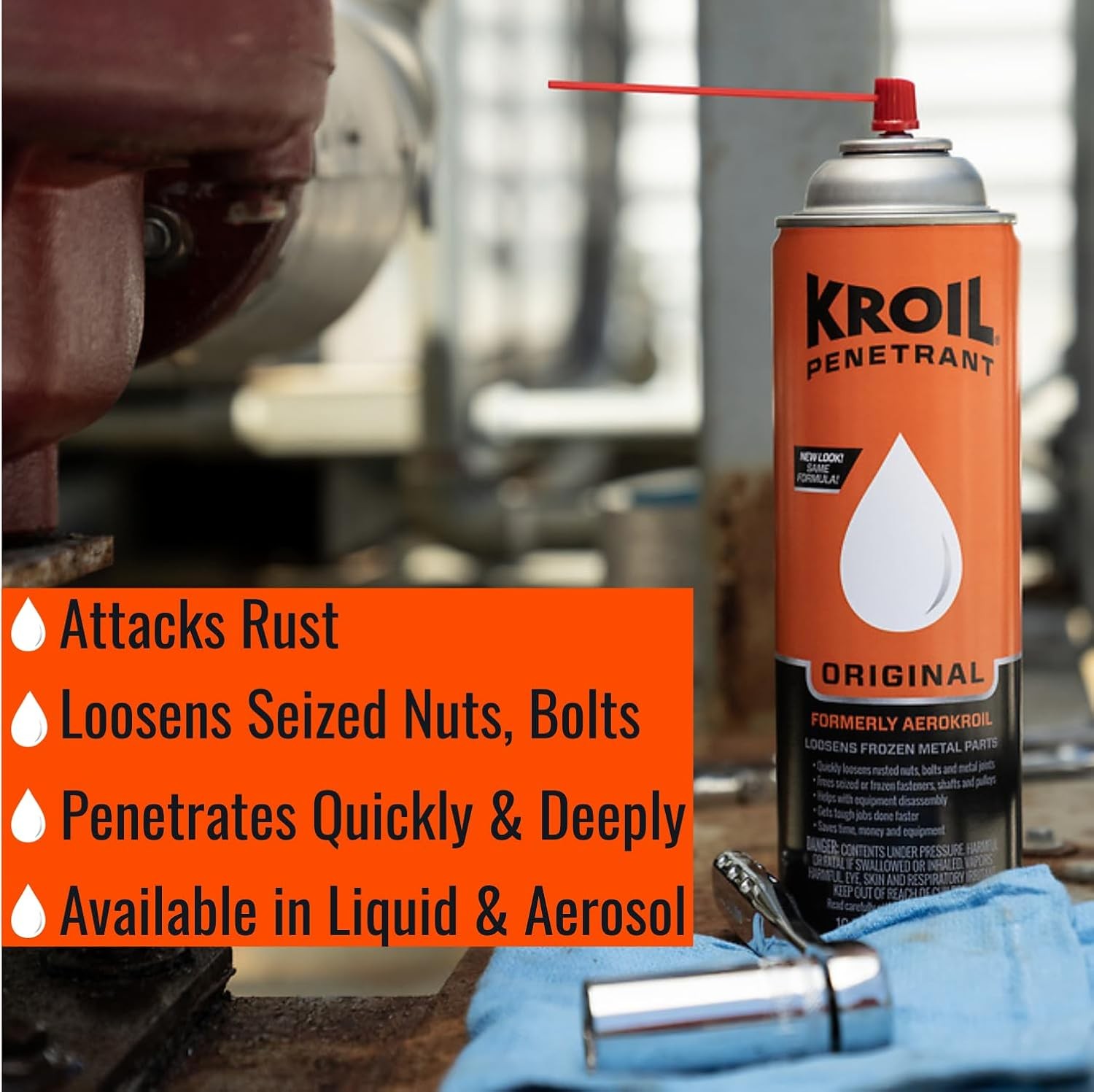 Kroil Original Penetrating Oil (Drip-8oz Can-Single)