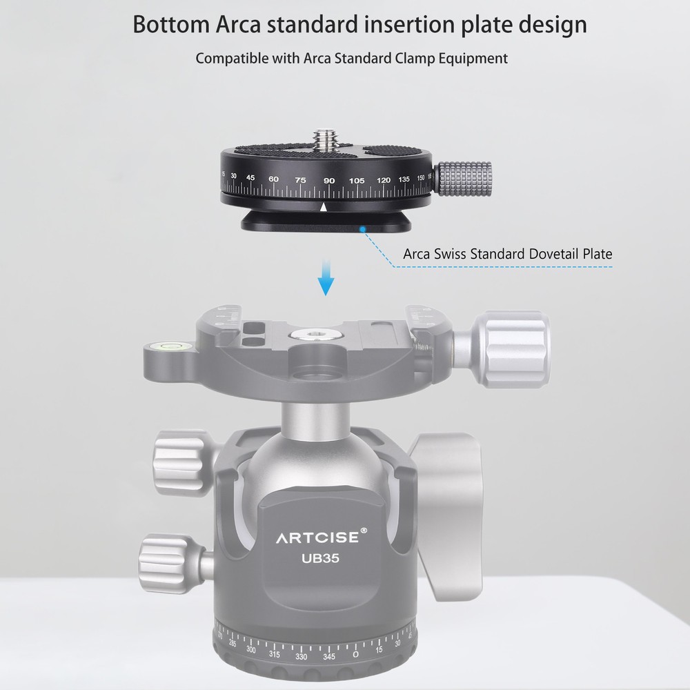 47MM Paning Base Panoramic Base CNC All-Aluminum Paning Base Mini Paning Base