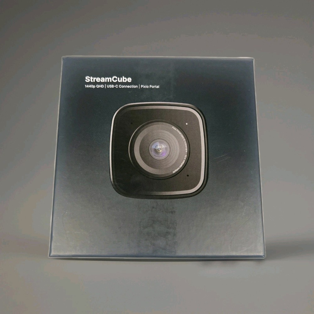 🔥 Pixio StreamCube Webcam Professional 1440p Web Camera - Brand New (Sealed)